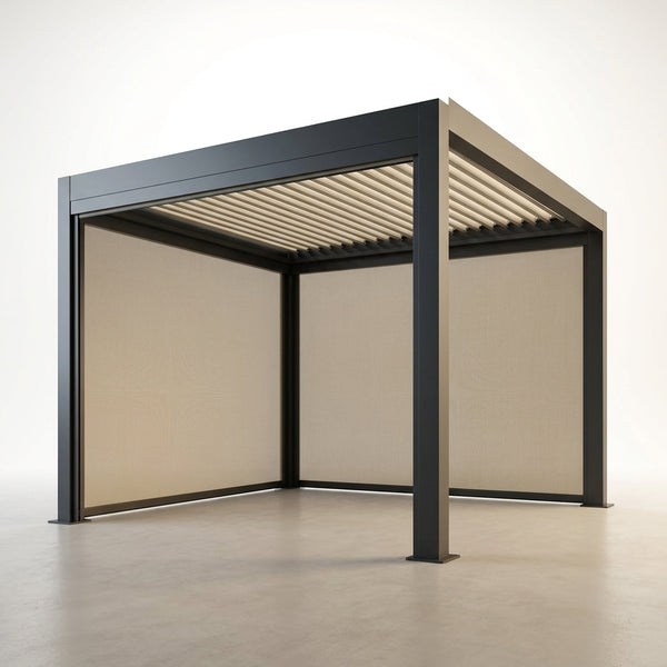 LumaShade Atria Screen Pergola — Studio Shot
